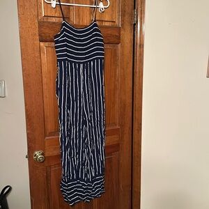 Forever21 Jumpsuit Navy Blue Striped